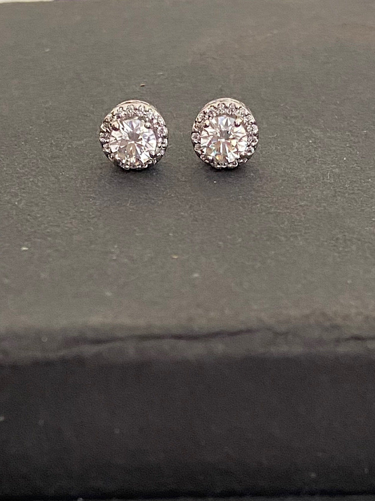 Small Round Solitaire Studs