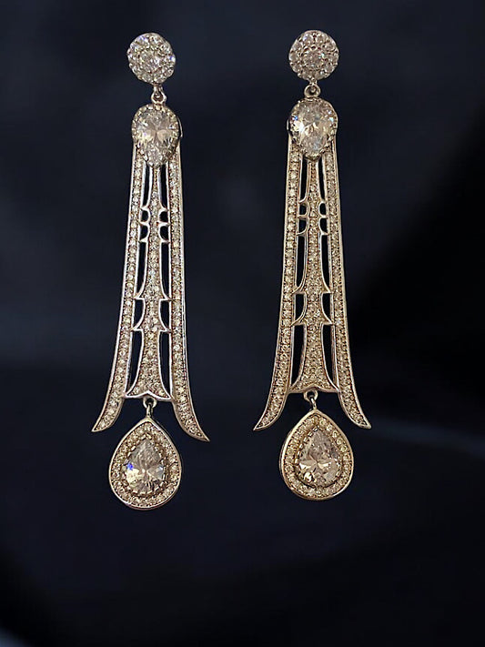 Chandelier Silver Earrings