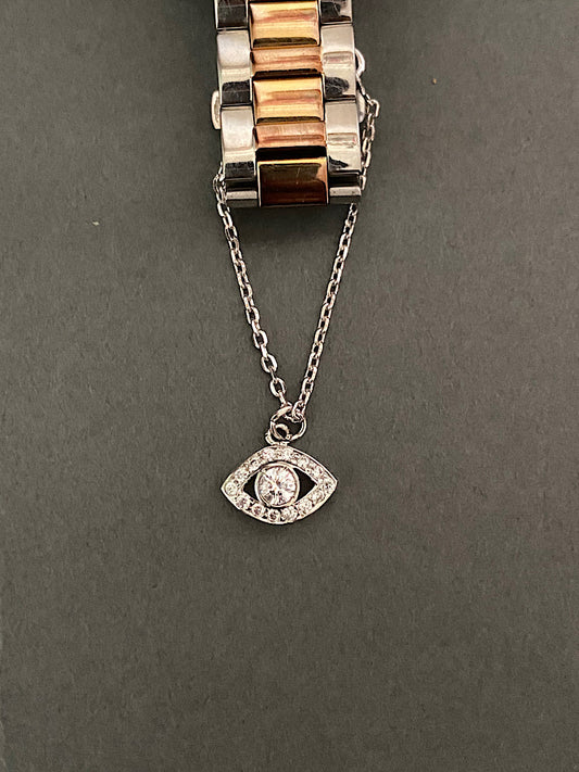 Evil Eye Solitaire Watch Charm