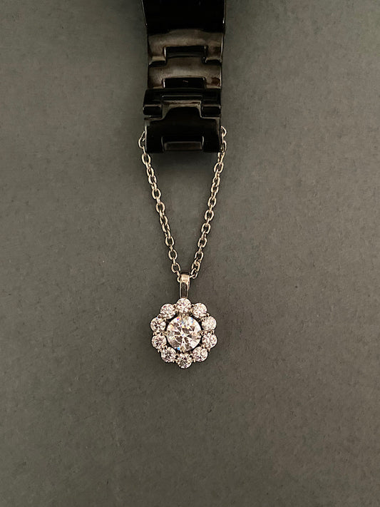 Floral Solitaire Watch Charm