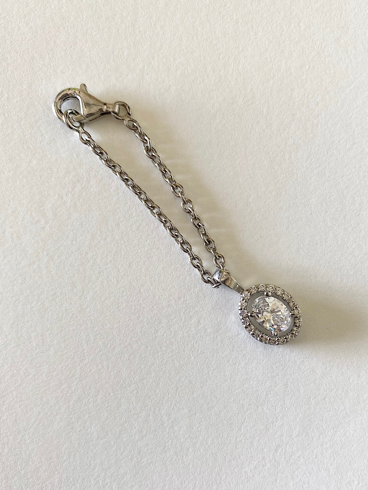 Oval Solitaire Watch Charms