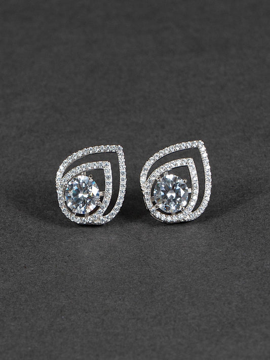 Silver Two-Way Solitaire Studs