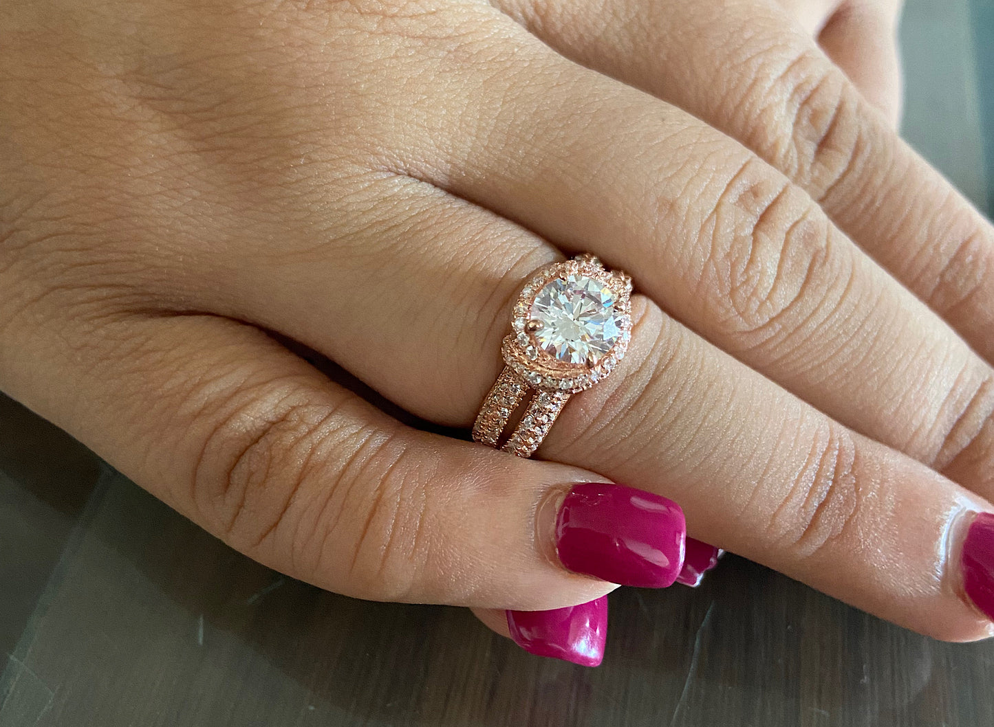 Zahara Rose gold Solitaire Ring