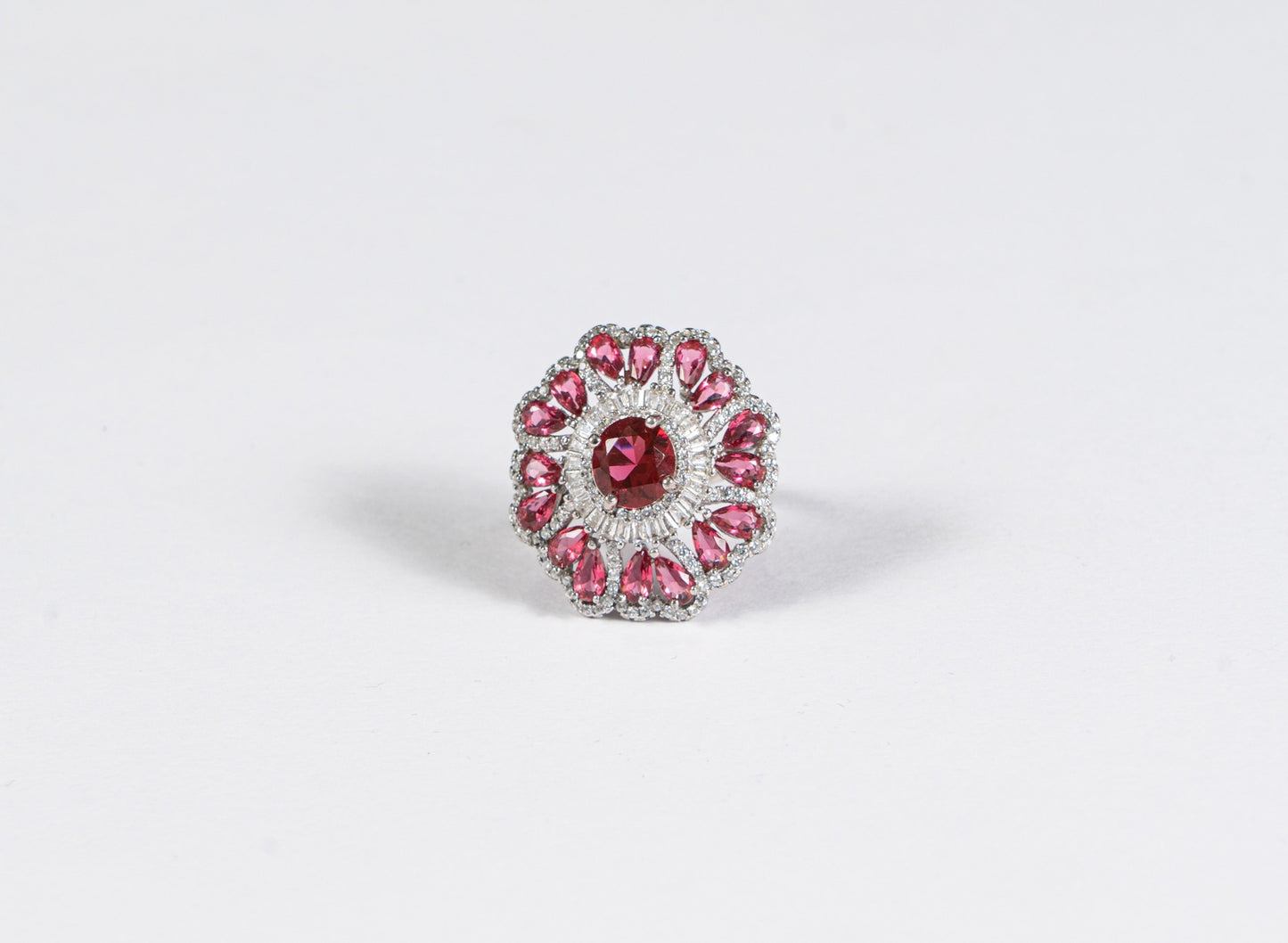 Kyra Red Cocktail Ring