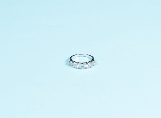 Rina White Colour Ring